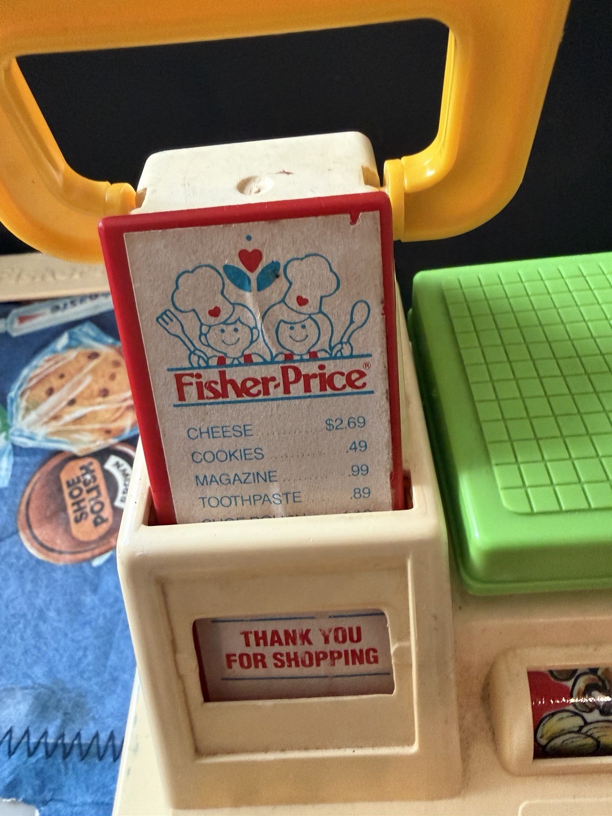 как выглядит Vintage 1988 Fisher Price Magic Scan Checkout Cash Register 2102 фото