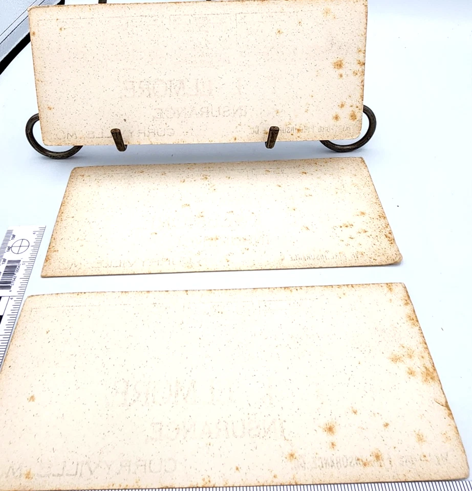 Lote/3 1906 Hartford Fire Insurance Curryville, Mo. Calendarios Ink Blotter mayo-agosto Foto 2 de 4