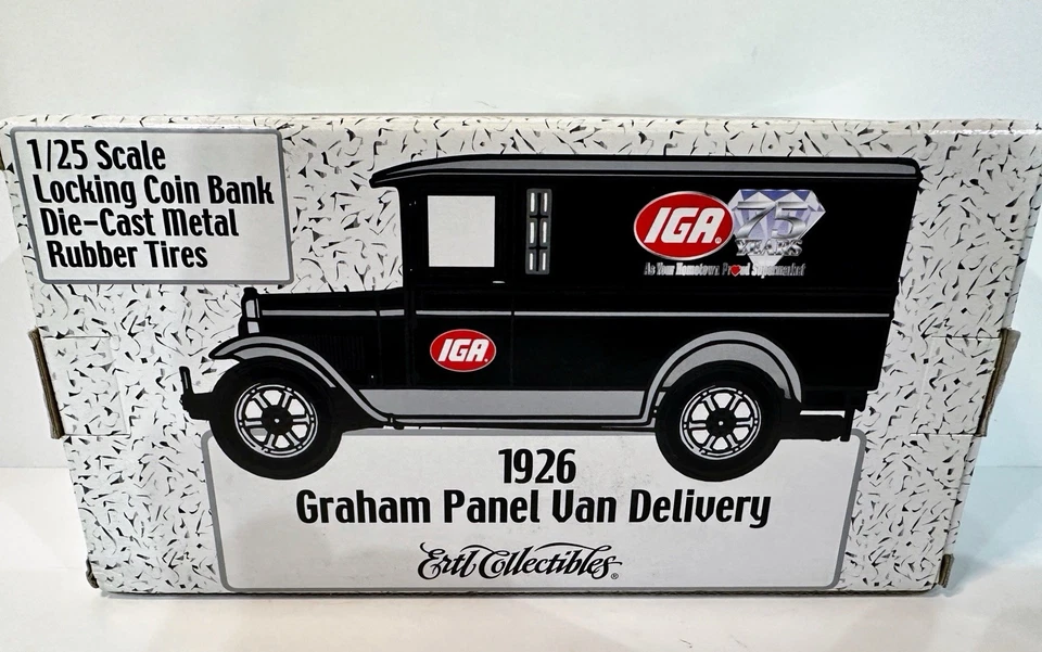 ERTL Collectibles 1926 Graham Panel Van Delivery Die Cast Metal Vehicle-IGA - Image 3 of 4