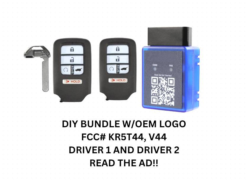 PAIR OF DIY FOB KIT FOR  2019-21 Honda Passport Pilot SMART KEY KR5V44 KR5T44