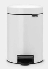 Image of BRABANTIA NEWICON PEDAL BIN 3L - Fresh White- Brand new