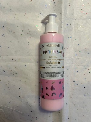 AMINNAH Birthday Cake Lotion - 8 fl oz Brand New!