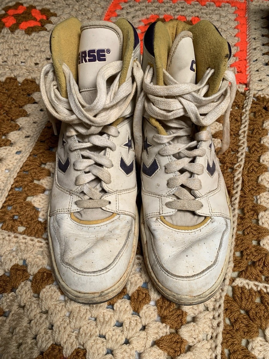Vintage 80s LA Lakers Converse High Top | eBay