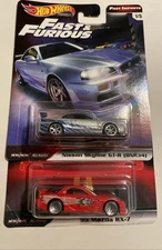 Hot Wheels Fast & Furious Nissan GT-R & Mazda RX-7 Lot