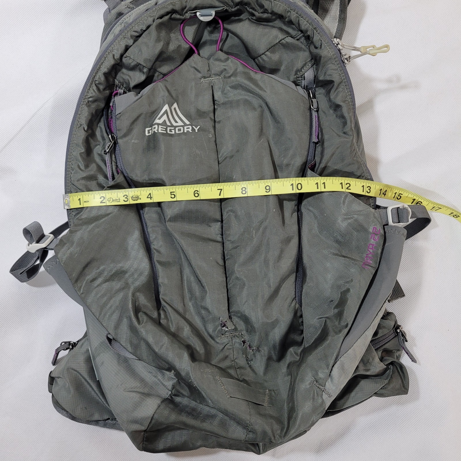Gregory Maya 22 Backpack Sm Gray Purple BioSync Lightweight Adjustable Day Sack
