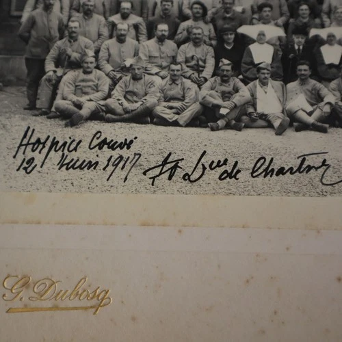 WW1 PHOTO GIVEN TO THE duke of Chartres 1917  -ROYALTY PORTRAIT CABINET CARD