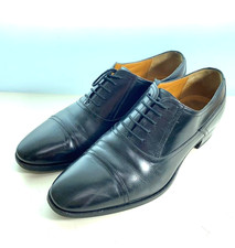 GUCCI Leather Dress Shoes Oxford Straight Tip Black 547662 Size US 8 Authentic