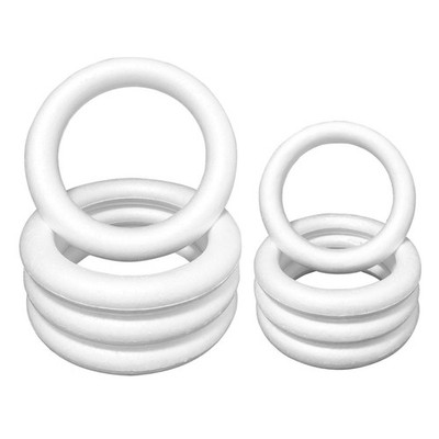 8 PCS Foam Wreath Forms 8 Inch 12 Inch Home Front Door Christmas Decor
