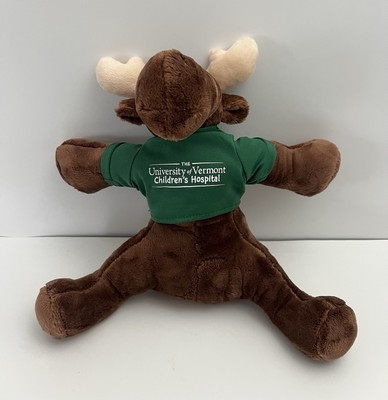 UVM Moose Plush 10'' Woodland Stuffed Animal Children's Hospital Curto Toy