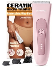 LADYSPOT™ Hair Finishing Trimmers, with 3 Guard and Replaceable Ceramic Blade...