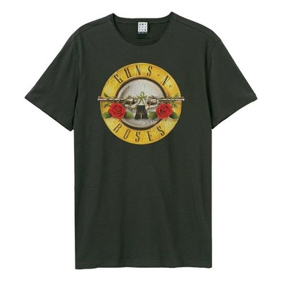 Amplified Maglietta Guns N Roses Logo Adulto Unisex L Carbone