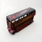 VINTAGE 1950'S DINKY TOYS 290 LEYLAND DOUBLE DECKER BUS RED/CREAM