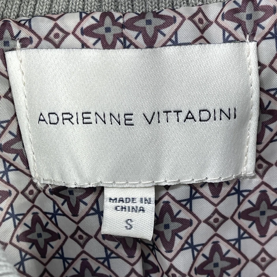 Adrienne Vittadini Puffer Vest Women Size S Academia Outdoors Gray Quilted Zip - Image 4 of 4