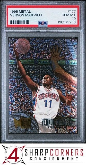 1995 Metal #177 Vernon Maxwell 76ers PSA 10