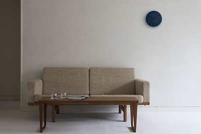 0 Plus Minus Zero Wall Clock X020 Limited Color Blue Quiet Sweep