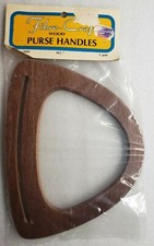 Vintage Fibre-Craft Wood Purse Handles 1 Pair 10.5" 2899