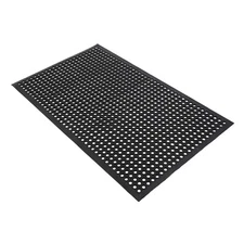 150x90cm Industrial Hexagonal Non-slip Drainage Mat, Rubber GTP180