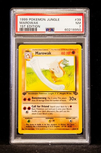 Marowak (1st Edition) graded PSA 7 for sale on eBay