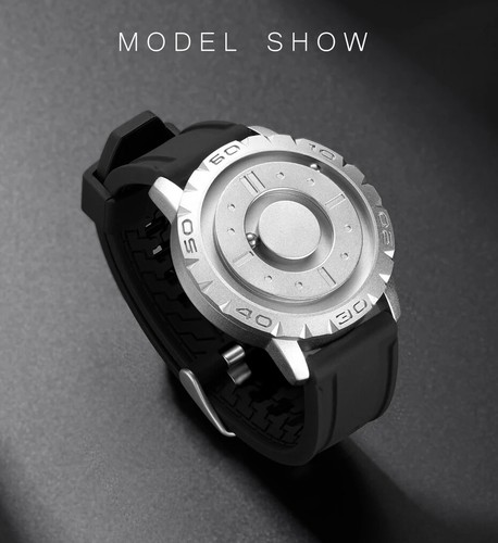Magnetic Men's Watch Braille Eone Homage quartz waterproof steel stainless Watch - Picture 11 of 17
