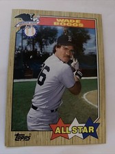 1987 Topps Baseball  Card #608 Wade Boggs Boston Red Sox All Star Free Shipping!