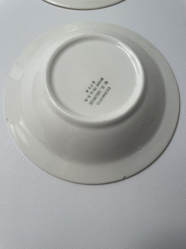 Vintage 1910-1940 Derwood W.S. George 5 1/2” Dessert/Sauce Bowls 4 Pcs - Picture 5 of 13
