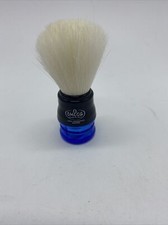 Omega 100 Sintetico Sintex Fiber Shaving Brush Made Italy Blue 3.5  With Brush