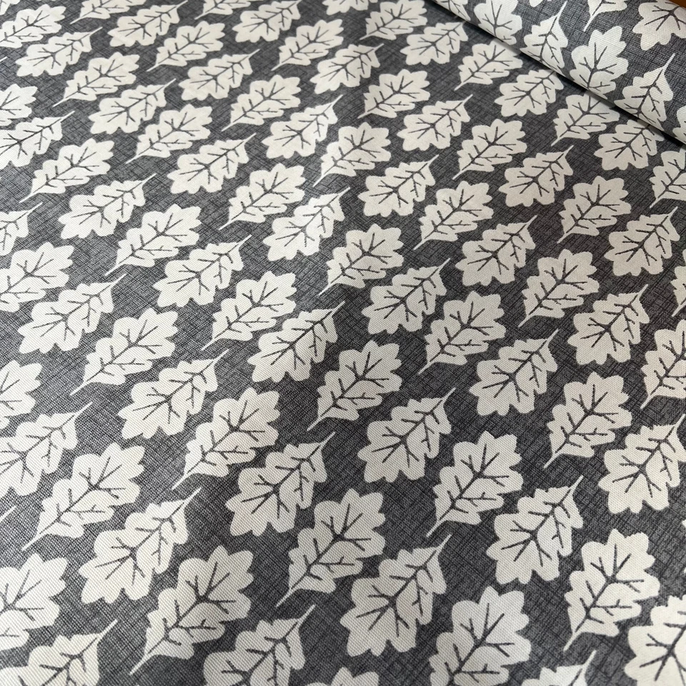 Tapicería cortina cojín tela 100 % algodón peltre hoja roble iLiv 3,3 metros Foto 4 de 4