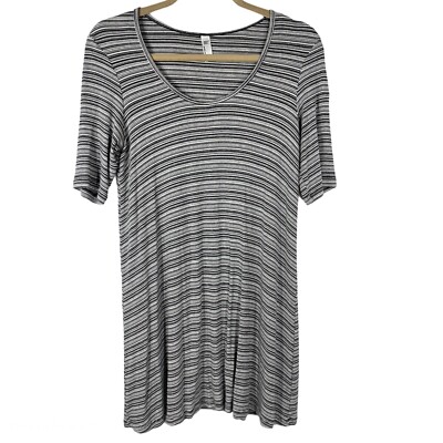 Size XS American Apparel Skater Dress GREAT CONDITION Black White Striped |  eBay