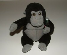 Coca-Cola Plush Collection 6" Gorilla Holding Bottle, Age Unknown, pre-owned
