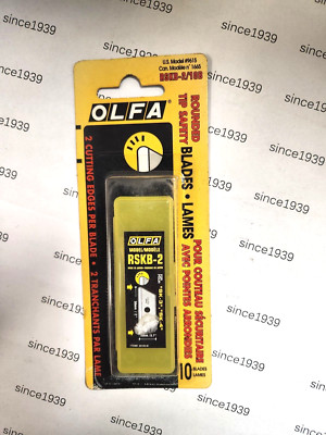 OLFA RSKB-2/10B Trapezoid Blade, Round Tip, 10-Pack