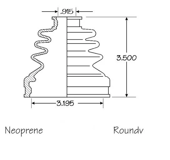 Juego de 2 Kit de arranque de eje CV delantero interior exterior para Acura RL 1999-2004 Foto 4 de 4