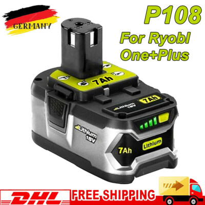 1PC 7.0Ah 18V  Lithium Akku für RYOBI One Plus RB18L50 P108 P107 P104/DE 
