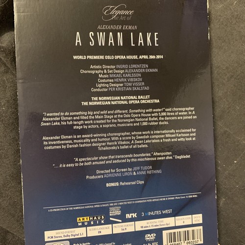 Elegance The Art Of A Swan Lake By Alexander Ekman Dvd(b40/37) Ukimport Freepost - Picture 2 of 2
