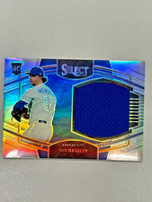2022 Select Jon Heasley Silver Prizm Rookie Jumbo Swatch Jersey #75/250 Royals