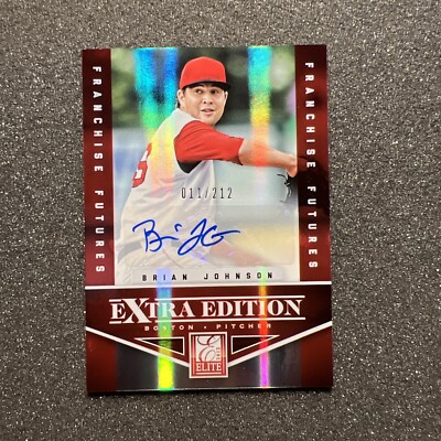 2012 Elite Extra Edition BRIAN JOHNSON #14 Franchise Futures RC AUTO 011/212 