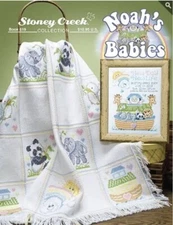 Stoney Creek Cross Stitch Pattern Booklet For Throw NOAH'S BABIES 519 Animals