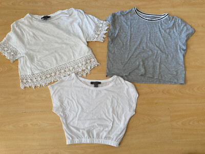 3x Primark/H&M ältere Mädchen Crop Tops