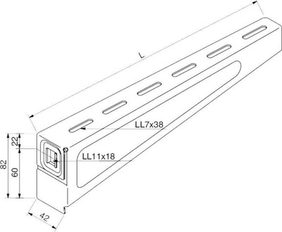 Rico Ausleger 15B3-400-V Ausleger Stahl Ausleger