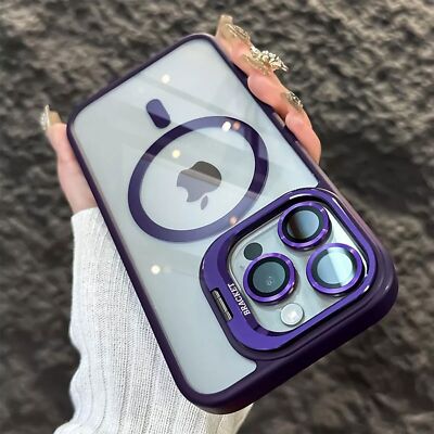 Shockproof Mag Safe Case For iPhone 16 17 Pro Max 15 14 13 12 Camera Lens Cover