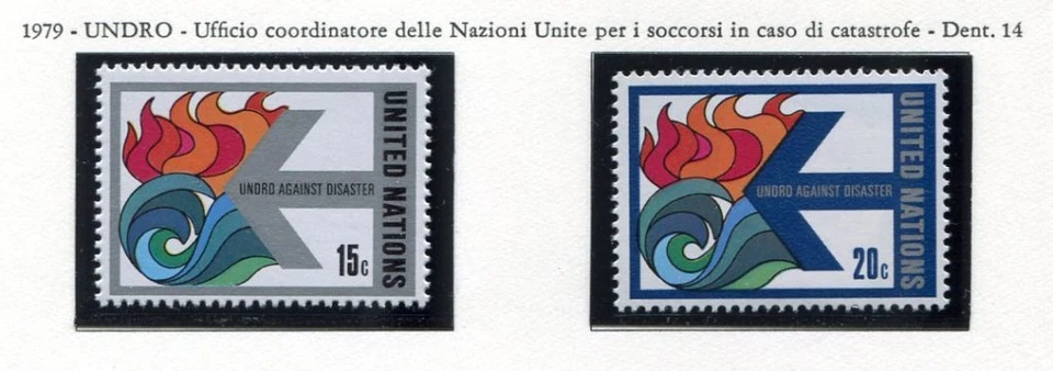 19149) UNITED NATIONS (New York) 1979 MNH ** UNDRO Against Disaster