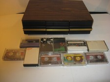Vintage / Cassette Tape 3 Drawer Storage Case / Holds 36 / Faux Wood tapes gr