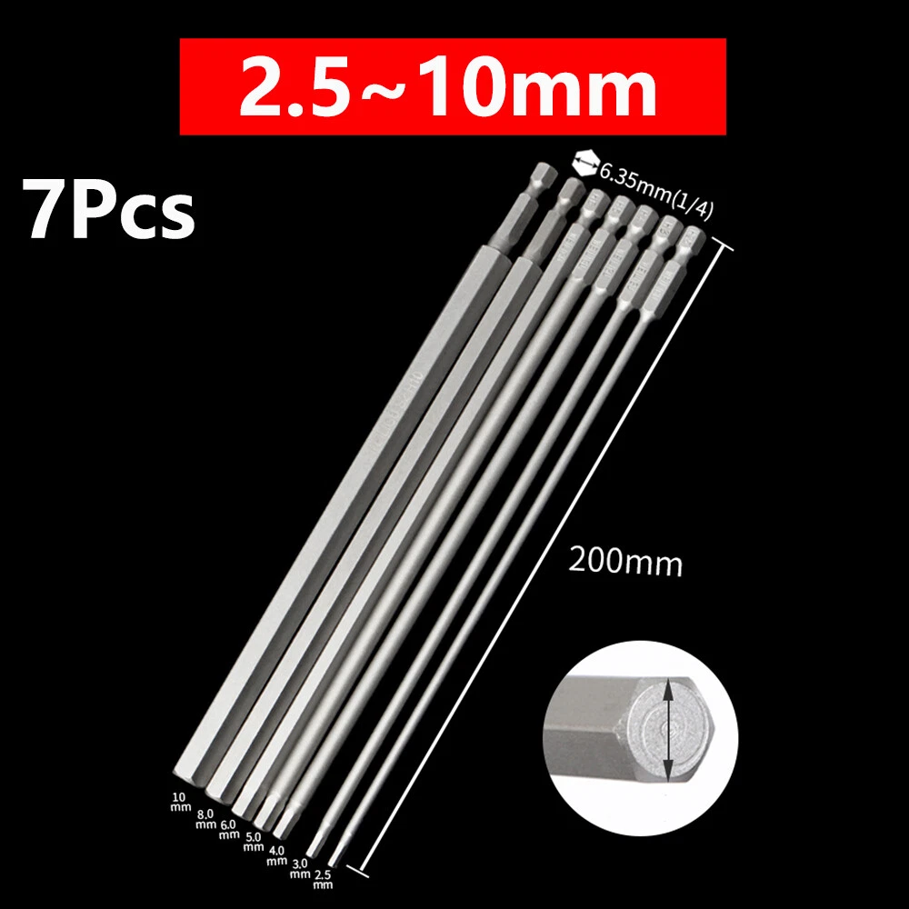 Extra long online impact screwdriver bits