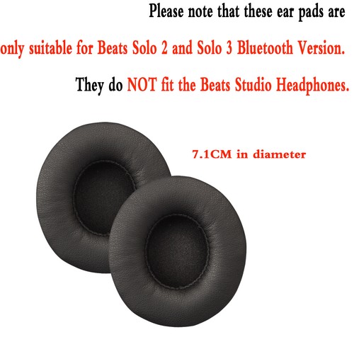 2X Ersatz Ohrpolster Kissenbezug Wireless für Beats by Dr. Dre Solo 2/Solo 3 - Bild 2 von 25