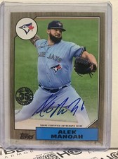 2022 Topps Series 2 1987 Gold Auto /50 Alek Manoah