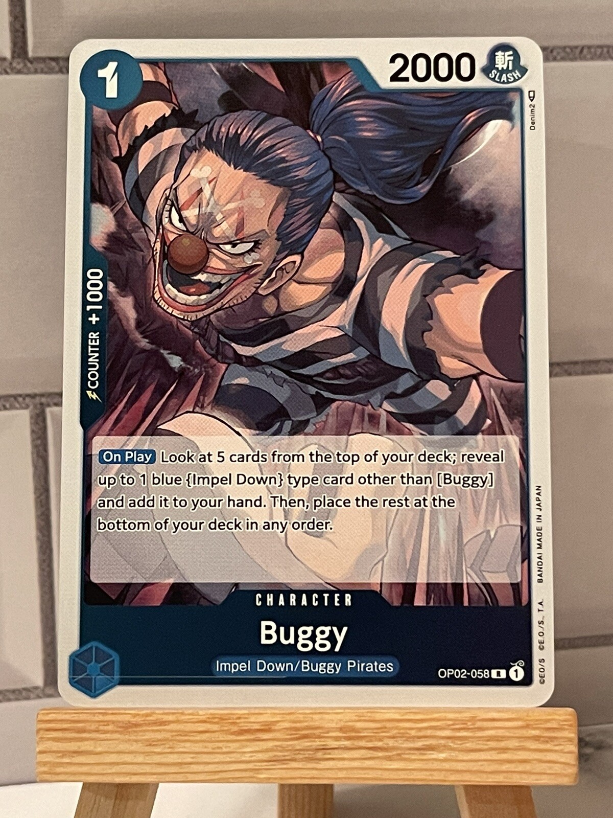 ONE PIECE Card Game - Buggy OP02-058 R Paramount War OPCG English