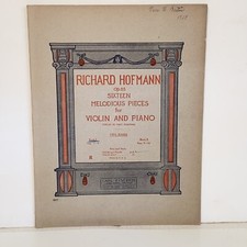 1911 Richard Hofmann Melodious Pieces For Violin Piano Sheet Music Book 1 1911 Richard Hofmann Melodious Pieces For Violin Piano Sheet Music Book 1