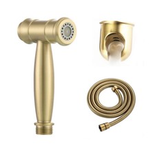 Douche Two Ways Toilet Handheld Bidet Shower Slim Shattaf Sprayer Brushed Gold