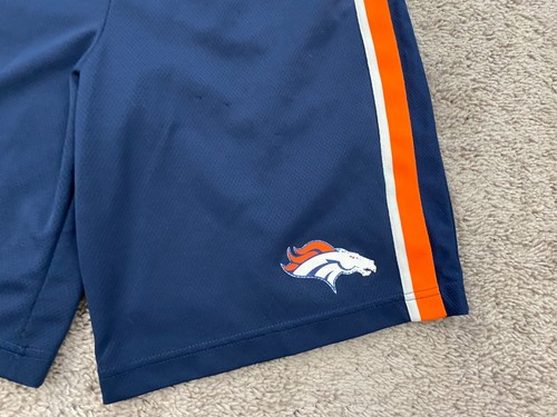 Nike Denver Broncos NFL Training Shorts Youth XL Football Blue Jersey - Picture 2 of 10