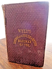 1839 LONDON & SOUTHAMPTON RAILWAY GUIDE & GUIDE TO SOUTHAMPTON by WYLD JERSEY ^