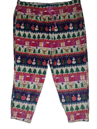 JOYSPUN Christmas Theme Women's Soft Sleep Pants 2XL 18/20W Holiday Lounge #C39 - Picture 2 of 5